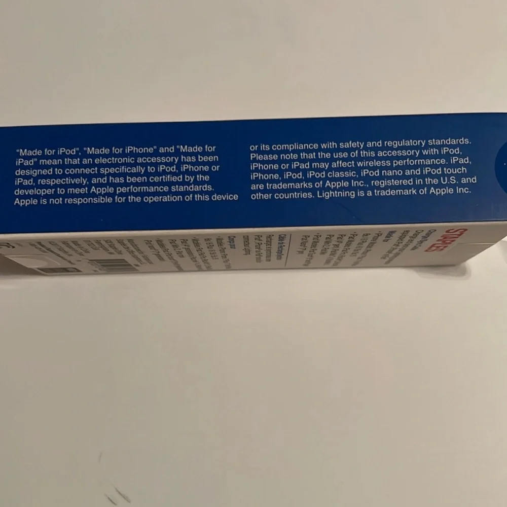 New 6’ Lightning Cable from Staples